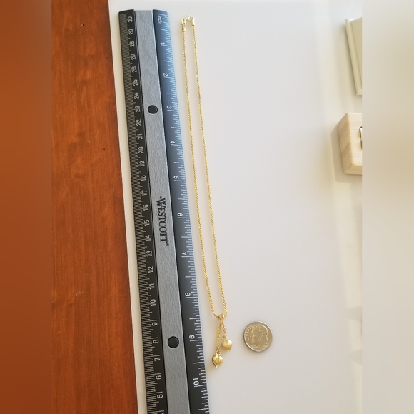 10K Gold Heart Necklace - Picture 3 of 8